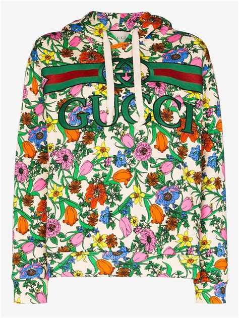 gucci floral grey hoodie